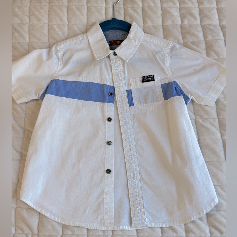 5/$15 Closet Sale!  Boys Short Sleeve button down - 7 for all mankind